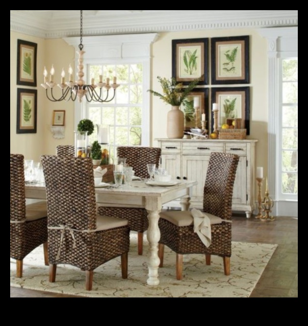 Piekrastes ēdamistabas dekors Beachy Vibes