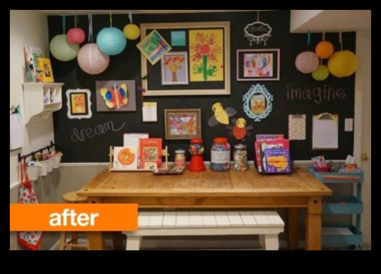 Bērnu rokdarbu stūrītis: radoša telpa mazajiem amatniekiem