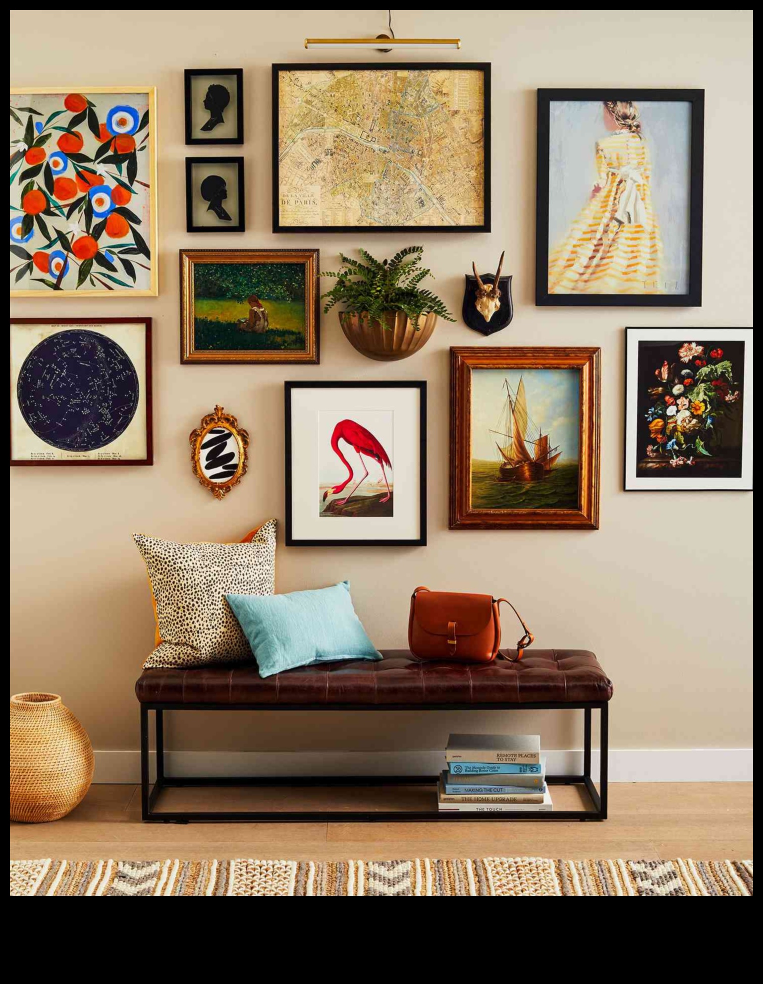 Radoši veidi, kā sakārtot galerijas sienas