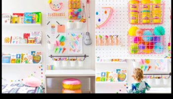 Bērnu rokdarbu stūrītis: radoša telpa mazajiem amatniekiem